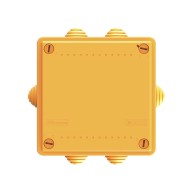 Коробка пластиковая FS с кабельными вводами и клеммниками, IP55, 100х100х50 мм, 6р, 450V, 6A, 4 кв.мм