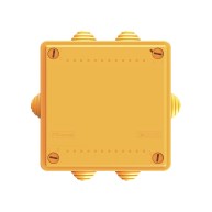 Коробка пластиковая FS с кабельными вводами и клеммниками, IP55,100х100х50 мм, 5р, 450V, 10A, 6 кв.мм