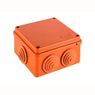 JBS100 Коробка огн. E110, о/п 100х100х55мм, без галогена, 6 выходов, IP55, 9P, (1,5-4 кв.мм)