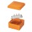 Коробка пластиковая FS с гладкими стенками и клеммниками, IP56, 100х100х50 мм, 5р, 450V, 10A, 6 кв.мм