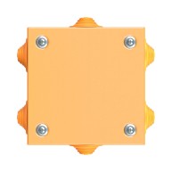 Коробка стальная FS с кабельными вводами и клеммниками, IP55, 150х150х80 мм, 6р, 450V, 32A, 10 кв.мм, нержавеющий контакт