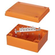 Коробка пластиковая FS с гладкими стенками и клеммниками, IP56, 240x190x90 мм, 6р, 450V, 32A, 10 кв.мм, нержавеющий контакт