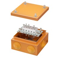 Коробка стальная FS с кабельными вводами и клеммниками, IP55, 150х150х80 мм, 5р, 450V, 30A, 16 кв.мм