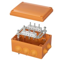 Коробка пластиковая FS с кабельными вводами и клеммниками IP55, 240х190х90мм, 8р, 450V, 32A, 10мм.кв, нержавеющий контакт