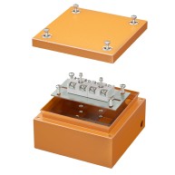 Коробка стальная FS с гладкими стенками и клеммниками,  IP66, 150х150х80 мм, 4р, 450V, 32A, 10 кв.мм, нержавеющий контакт