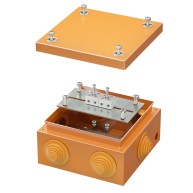 Коробка стальная FS с кабельными вводами и клеммниками, IP55, 150х150х80 мм, 4р, 450V, 6A, 4 кв.мм