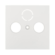 Декоративная накладка розетки TV+FM+SAT 2(3) (белый)