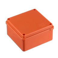 JBS100 Коробка огн. E110, о/п 100х100х55мм, с гладкими стенками, без галогена, IP56, 4P, (0,15-2,5 кв.мм)